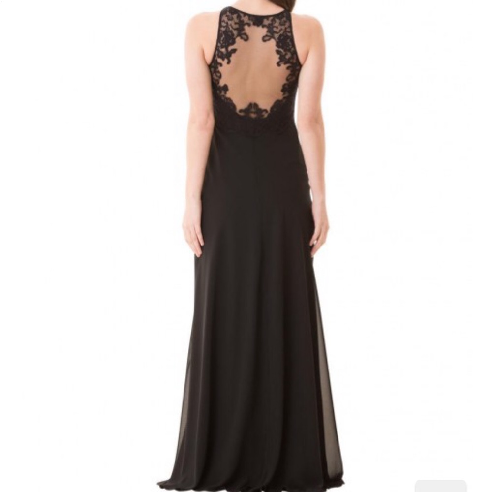 Bari Jay wine merlot burgundy bridesmaid dress lace 6